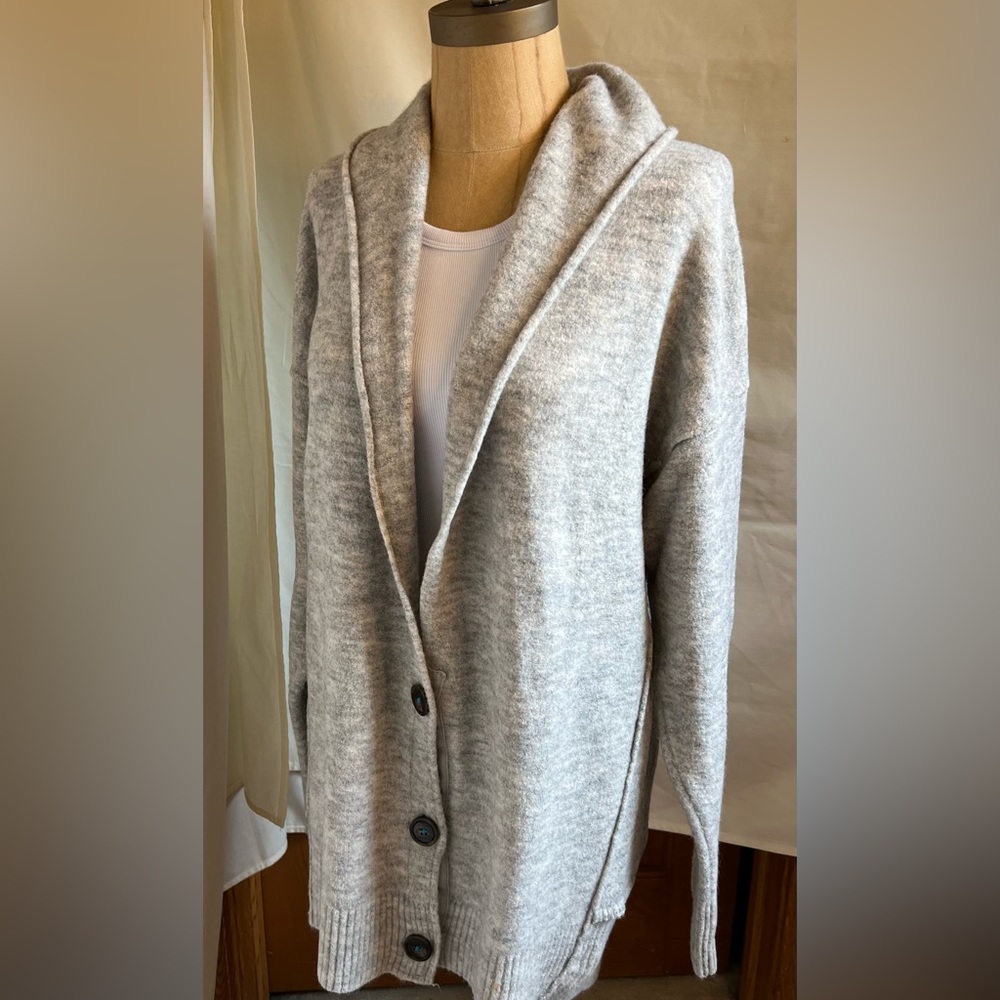 EUC Free People Size SP Eucalyptus cardigan in gray